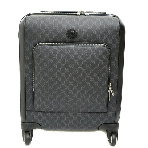 Gucci Carry on Travel Bag Leather Black - Picture 1 of 9